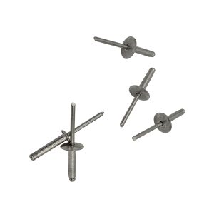 3/16" Hole Size 1/4" - 3/8" Grip Range All Aluminum Large Flange Pop Rivets