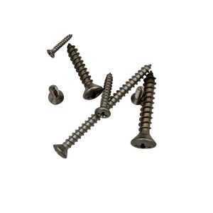 8 x 1 1/4" #8 Head Phillips Oval Head Chrome Plated Sheet Metal Screws - Image 1