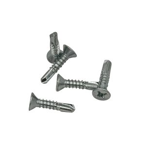 1/4"-14x3/4" INDENT HWH,#3 POINT PROFERRED SELF DRILLING SCREW W/BONDED WASHER, ZINC CR+3