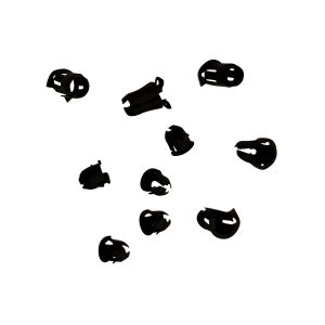 3/16" Stud Size 7/32" Hole Size Black Finish Barrel Nuts