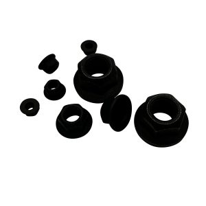 3/4"-16 HEX FLANGE CONE LOCKNUT (TWO OPPOSITE OVAL LOCK TYPE) GR.G PHOS & OIL