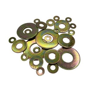 1 1/2" USS FLAT WASHERS MED. CARBON THRU-HARDENED ZINC-YELLOW CR+6